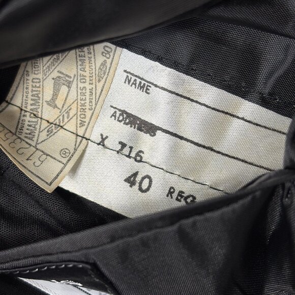 After Six Grey Red  Brocade Tuxedo Prom Formal Jacket Vintage Authentic 70’s NWT - Picture 8 of 14